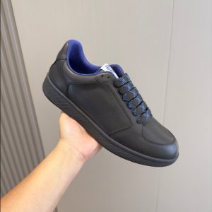 Burberry Black Leather Stock Sneaker Reps 2