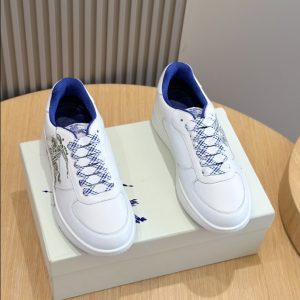 Burberry White Oliver Green Low Sneaker Reps 1