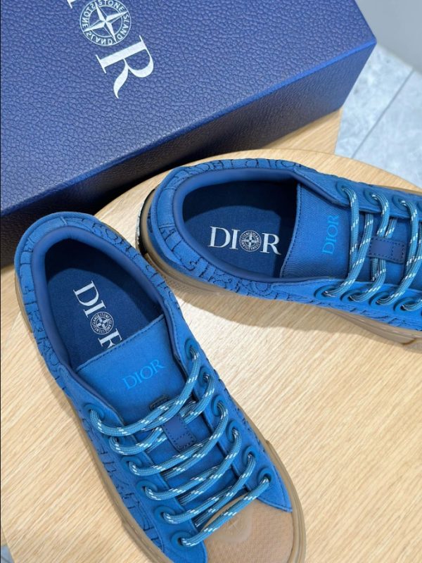 Dior x Stone Island Limited Edition Blue Sneaker Reps 4