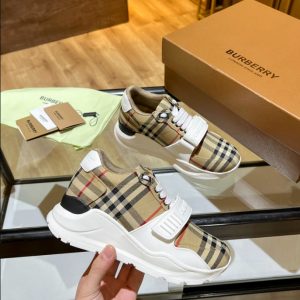 Burberry Beige Burb Trainers Sneaker Reps 5