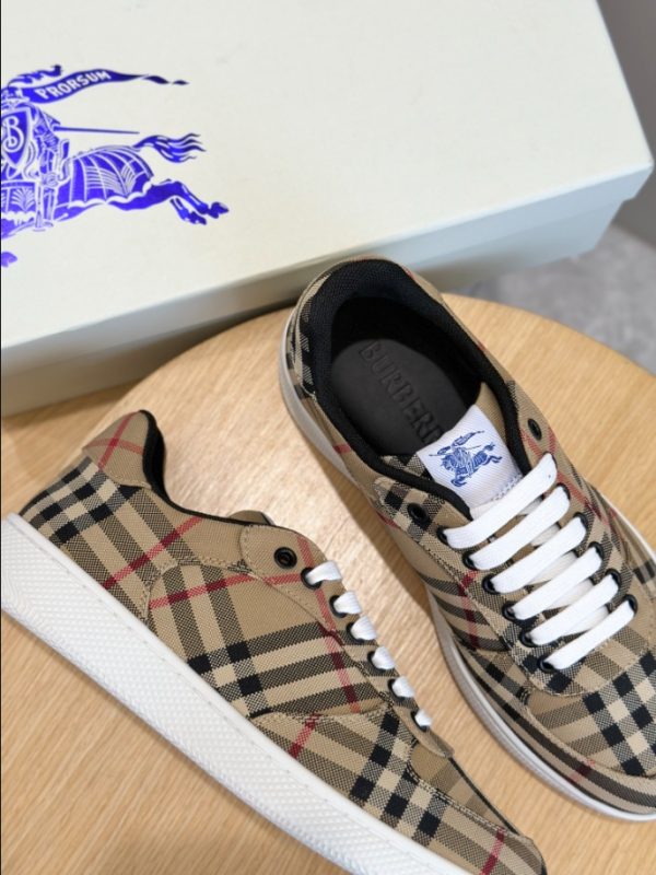 Burberry Rangleton Check Birch Light Brown Sneaker Reps 2