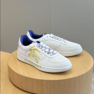 Burberry White Yellow Low Sneaker Reps