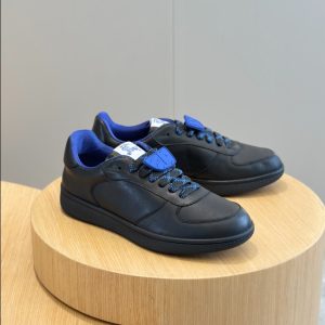 Burberry Black Navy Mid Sneaker Reps