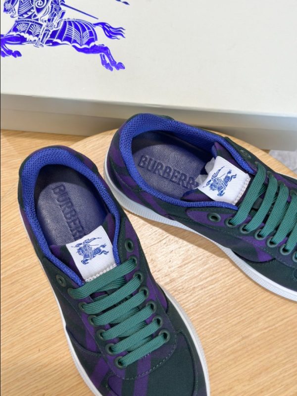 Burberry Navy Purple Mid Sneaker Reps 3