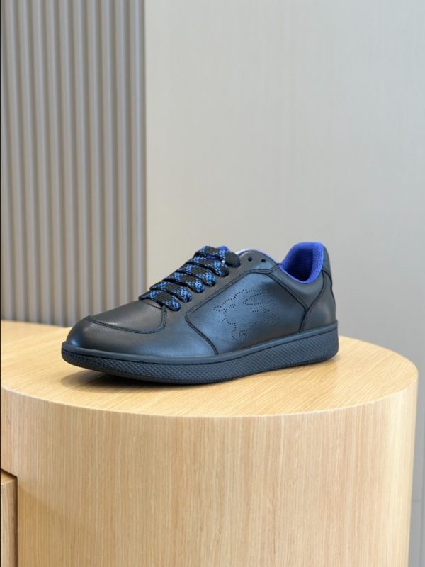 Burberry Black Leather Stock Sneaker Reps 4