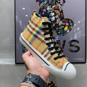 Burberry Rainbow Print High Top Sneaker Reps 4