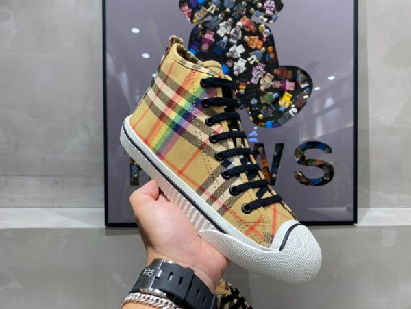 Burberry Rainbow Print High Top Sneaker Reps 4