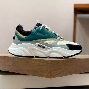 Dior B22 White Black Green Gold Sneaker Reps