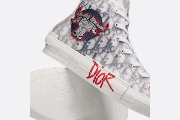 Dior Shawn Stussy x B23 High 'Ox Head Embroidery Patch' Sneaker Reps 4