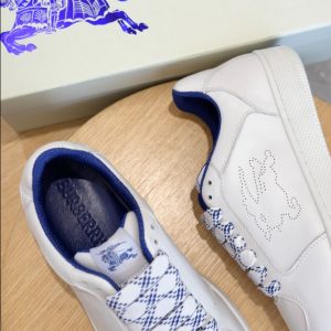 Burberry White Leather Stock Sneaker Reps 4