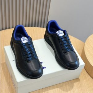 Burberry Black Leather Stock Sneaker Reps 6