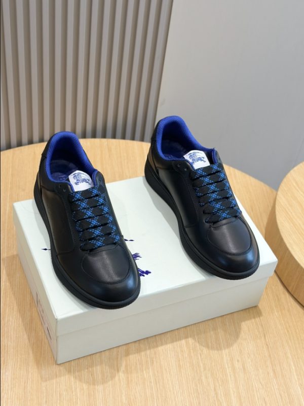 Burberry Black Leather Stock Sneaker Reps 6